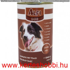 Alfi Dog kutyakonzerv 1240g májas