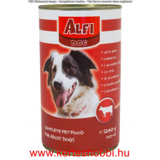 Alfi Dog kutyakonzerv 1240g marhás